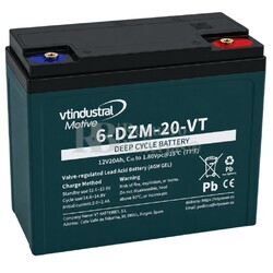 Bater�a Movilidad El�ctrica 12V 20Ah | VT 6-DZM-20-VT
